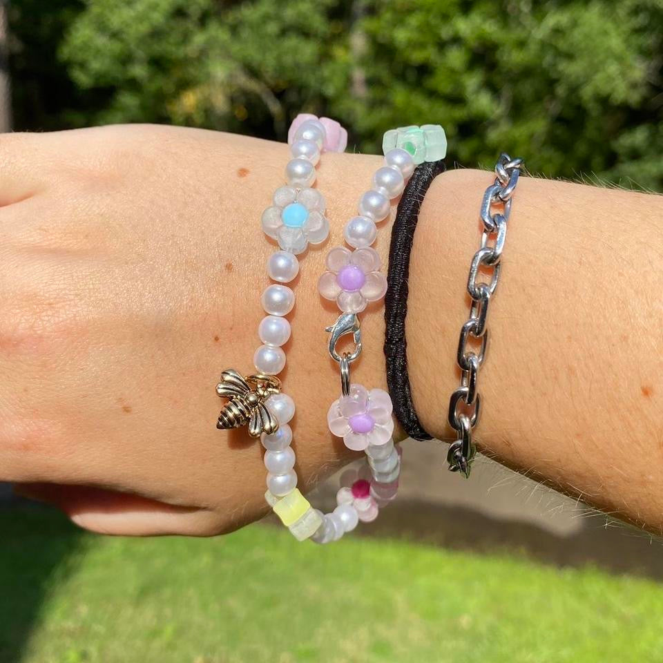Flowers & Bees Necklace