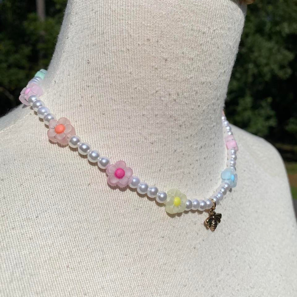 Flowers & Bees Necklace