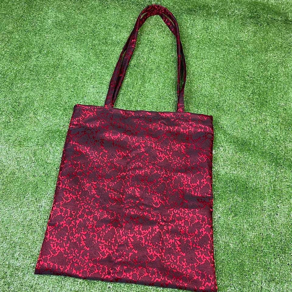 Red Tapestry Tote Bag
