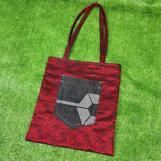 Red Tapestry Tote Bag